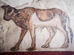 Apis Bull carving at Catacombs of Kom El Shoqafa, Alexandria