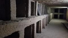 Egyptian monument in catacombs