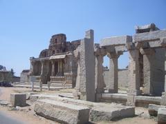 ancient stone chariot at Hampi, India