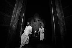 Ancient Ganpati temple in Hampi, Karnataka, India