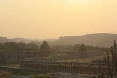 Evening view of Vijaya Vitthala Temple in Hampi, Karnataka