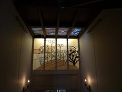 Architectural glass ceiling and staircase lightwell