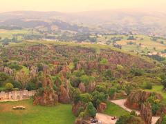 Partial view of Cabárceno Nature Park in Cantabria, Spain