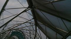 Helix Bridge in Singapore at night