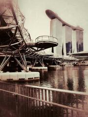 Helix Bridge at night