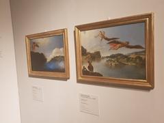 Flight of Icarus and Fall of Icarus painting by Carlo Saraceni