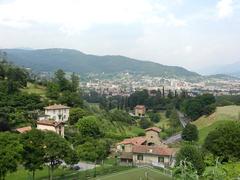 Panoramic view of Bergamo towards Porta S. Lorenzo