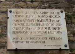 Epigrafe sulla porta San Lorenzo di Bergamo