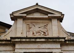 St. James Gate gable in Bergamo, Italy