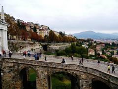 Ramp of the St. James Gate in Bergamo, Lombardy, Italy