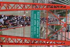 Mid Day Crowd At Lakshman Jhula Rishikesh