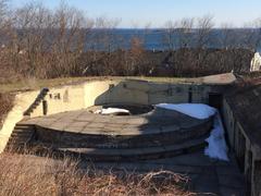 Aerial view of Fort Revere Park in 2015