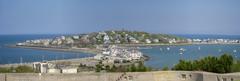 panoramic view of Fort Revere Park in Hull, Massachusetts