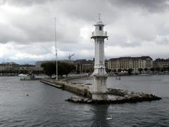 Geneva cityscape with the Jet d'Eau