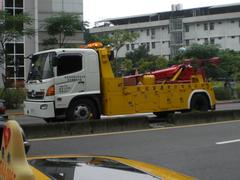 Shin-Shin Bus Hino 500 special rescue vehicle 190-TS in Wenshan District, Taipei