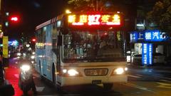 Taipei Bus 359-FS at night