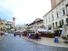 Piazza dell'Erbe panoramic view