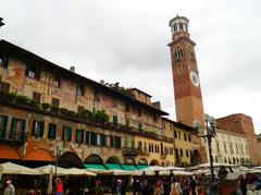 Piazza dell'Erbe in Verona, Italy