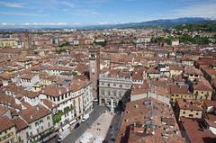 Verona cityscape from Lamberti tower