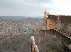 Aravalli Mountains view from Jaigarh Fort