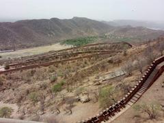 Jaigarh and Amber Fort panoramic view