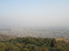 Panoramic view of Alwar city from Bala Quila fort