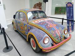 Volkswagen decorated by Huichol artisans