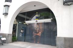 Main entrance of Museo de Arte Popular in Mexico City