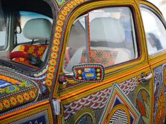 VW Beetle with Huichol beading