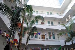 Upper stories of the Museum of Artes Populares courtyard in Mexico City