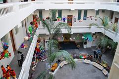 courtyard of the Museum of Artes Populares in Mexico City