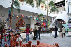 Day of the Dead train exhibit at the Museum of Artes Populares