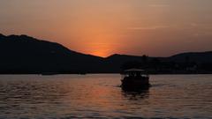 Evening at Lake Pichola in Udaipur, November 2021