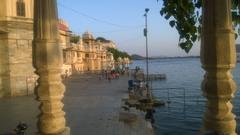 Gangor Ghat at Pichola Lake in Udaipur