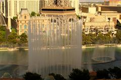 Bellagio Hotel and dancing fountains in Las Vegas