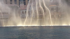 Fountains of Bellagio at night