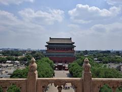 Beijing Drum Tower viewed from Beijing Bell Tower