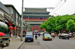 Street leading to the Drum Tower in Beijing