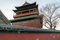 China Beijing The Side of Drum Tower in winter