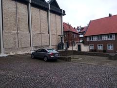 Münster cityscape with historic buildings and St. Paulus Cathedral