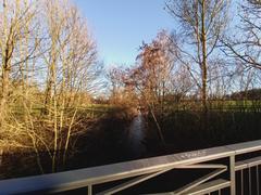 Panoramic view of Münster city with clear blue sky