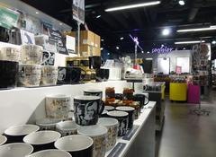 ABBA Museum shop interior with merchandise