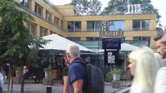 Exterior of Abba the Museum in Stockholm, summer 2019