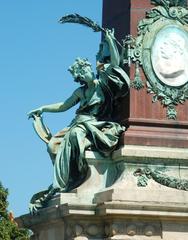 Fontaine Anspach in Brussels featuring the Allégorie de la Ville de Bruxelles reconnaissante