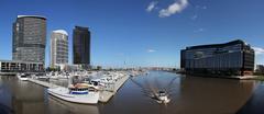 View of Bolte Bridge and ANZ Headquarters in Docklands, Melbourne