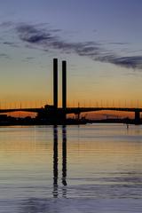 Bolte Bridge at dusk in Melbourne