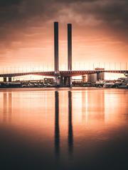 Bolte Bridge, Melbourne, Australia at dusk