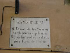 Fossar de les Moreres monument in Barcelona