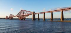 Forth Bridge spanning the Firth of Forth in Edinburgh, Scotland