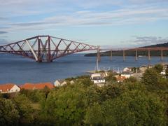 view over trees in South Queensferry